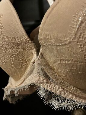 Victoria Secret Delicate Lace Underwire Bra in Nude